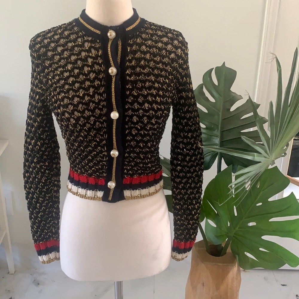 💕HOST PIC 💕 Gucci XS mesh cardigan